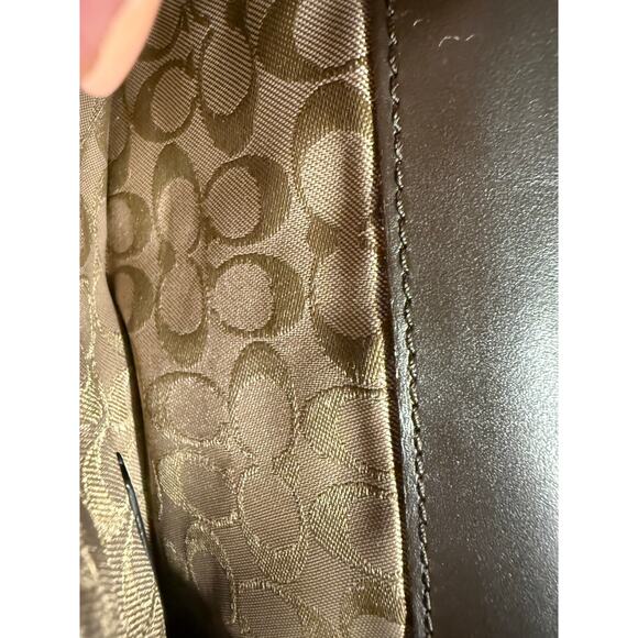 Coach Y2K, vintage bifold, leather wallet in brown and tan leather - Picture 5 of 11